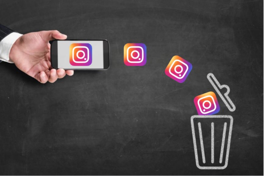 インスタアカウント完全削除